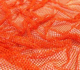 Orange net w/ beads