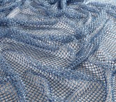 Blue jeans net w/ beads