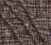 Tweed multicolor  lentejuelas  negras