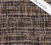 Tweed multicolor  lentejuelas  negras