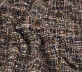 Tweed multicolor  lentejuelas  negras