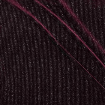 Velvet rayado glitter granate