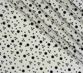 Black doble topo flock