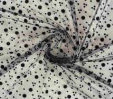Black doble topo flock