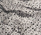 Black doble topo flock