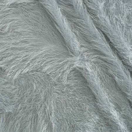 Silver grey long fur jersey
