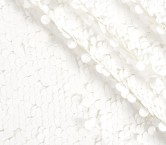 Paillete transparente blanco
