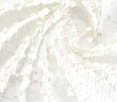 Paillete transparente blanco