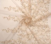 Champany two tones embroidered tulle