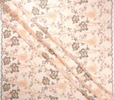 Tul bordado camelias rosa