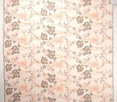 Tul bordado camelias coral