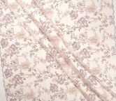 Tul bordado camelias rosa
