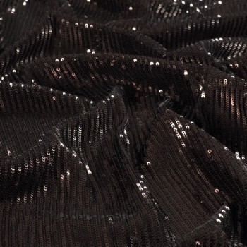 Brown stretch sequins
