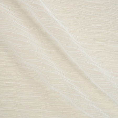 Ivory geometric pleated tulle