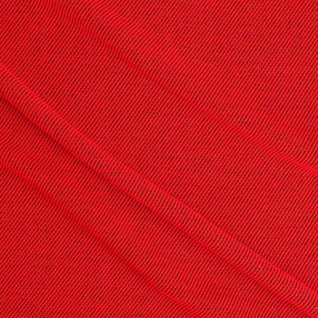 Red serge/lamÉ stretch