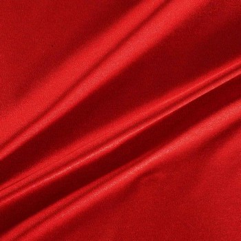 Red acetate satin lam?