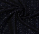 Blue braid lurex jacquard