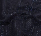 Blue braid lurex jacquard