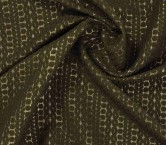 Green braid lurex jacquard