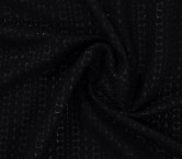 Black braid lurex jacquard