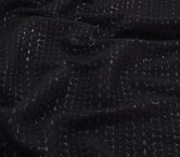 Black braid lurex jacquard