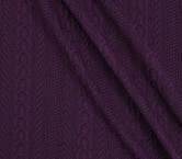 Jacquard trenza con relieve violeta