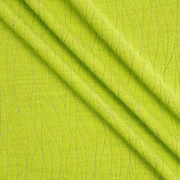 Jacquard geomÉtrico lamÉ verde