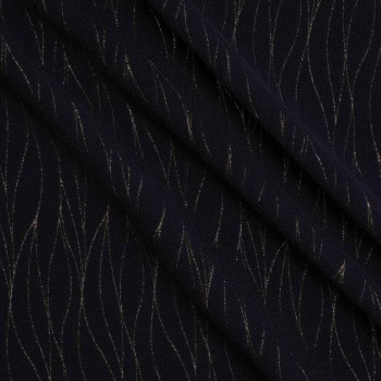 Jacquard geomÉtrico lamÉ marino