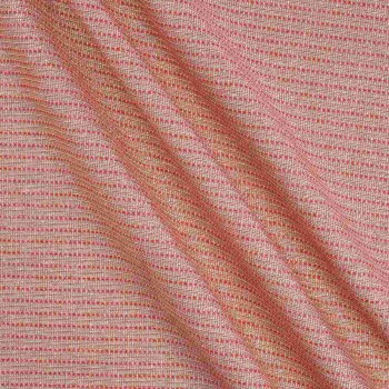 Jacquard geomÉtrico lamÉ rojo