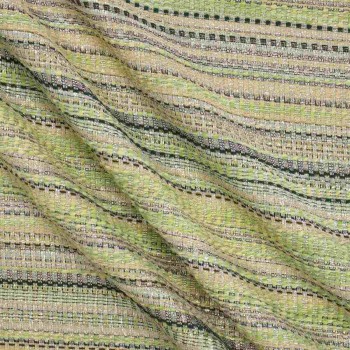 Green jacquard tweed lamÉ