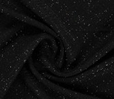 Tweed jacq con paillettes negro