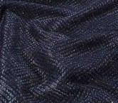 Tweed jacq con paillettes azul