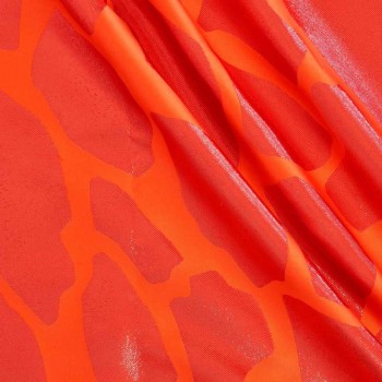 Coral jiraffe jacquard lamÉ