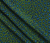 Jacquard color piel animal verde azul