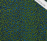 Jacquard color piel animal verde azul