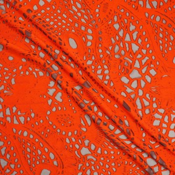 Jacquard fil coupÉ naranja