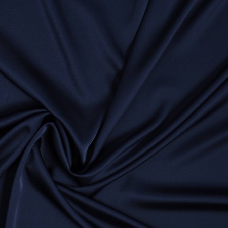 Navy saona satin crÊpe