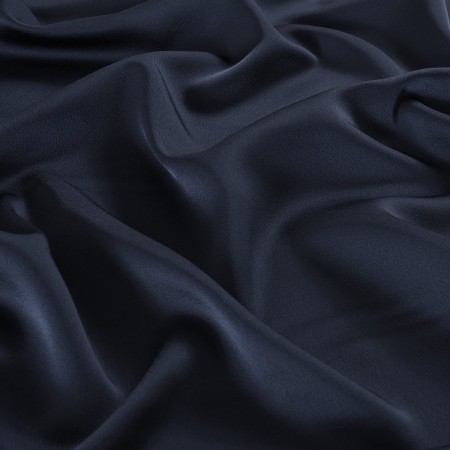 Dark navy saona satin crÊpe