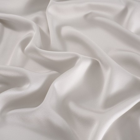 Grey pearl saona satin crêpe
