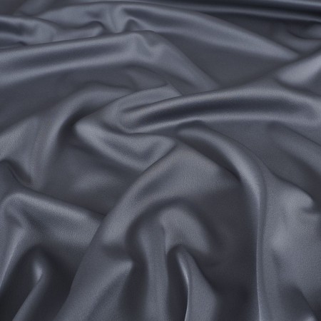 Grey saona satin crêpe