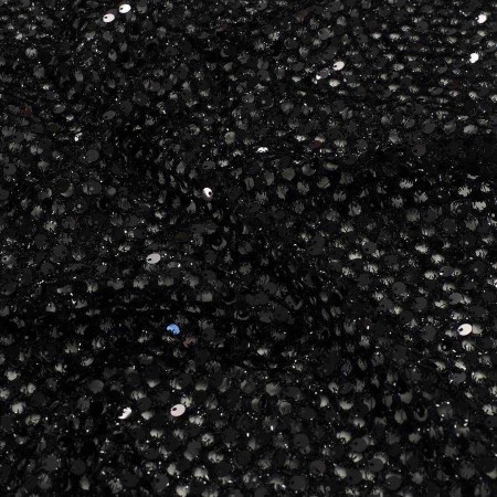 Black sequins embroidery