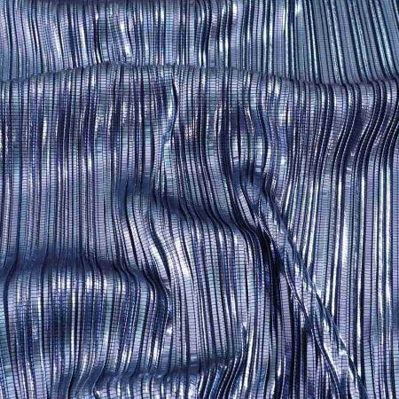 Plisado foil fluÍdo azul