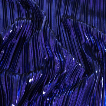 Violet pleated fluid foil