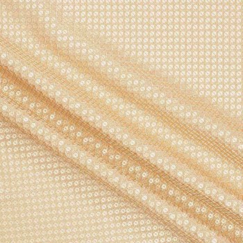 Chiffon con lentejuelas dorado