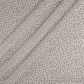 White black random dot tule