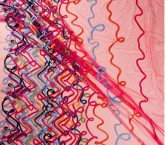 Fuchsia doodle embroidery