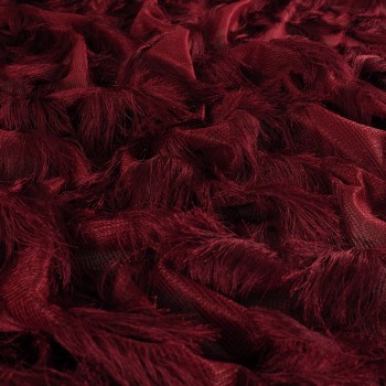 Dark red soft fur