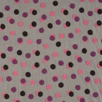 Tul dots rosa