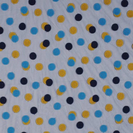 Tul dots azul mar