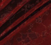 Red jacquard chenilla aterciop